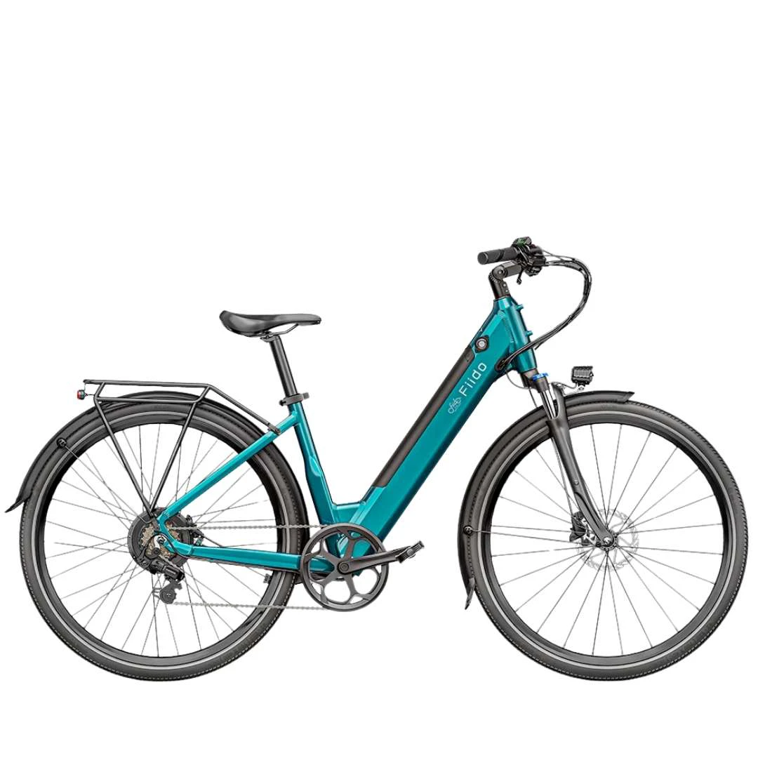 1. Fiido C11 - 7v Talla ML Verde Ciudad Bicicleta Electrica Ocasión City Paseo