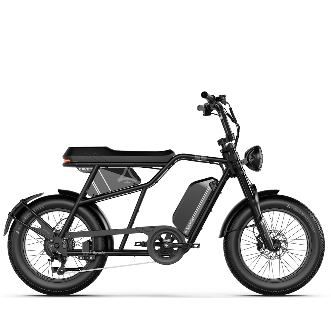 1. Aspadz Cavet Air 750wh 250w 100km Negro Bicicleta Electrica Ciudad Paseo Ocasión