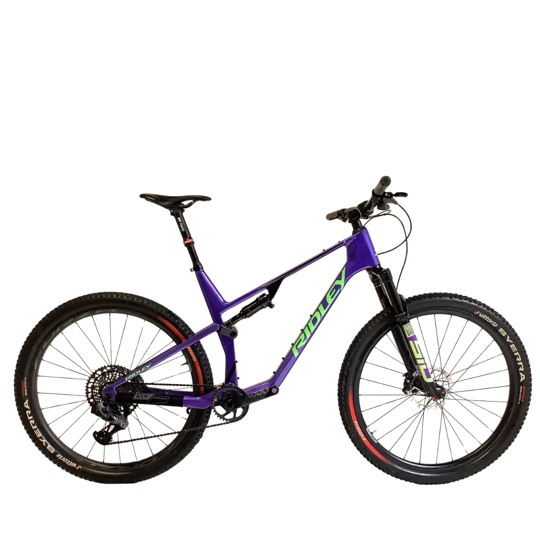 1. Ridley Raft XC Sram XX1 AXS 12v Talla XL Morado Carbono Bicicleta Montaña Segunda Mano
