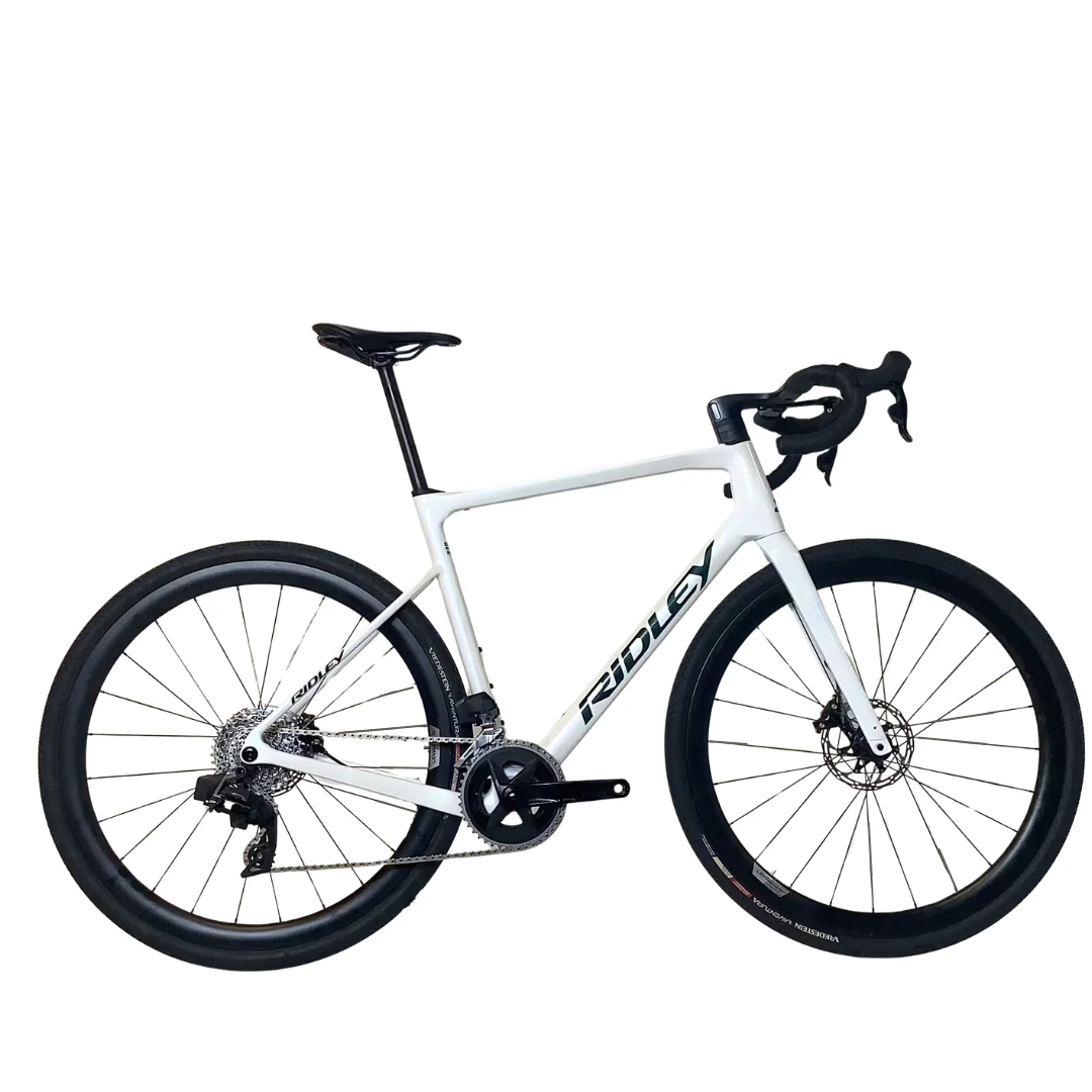 1. Ridley Grifn RS Force AXS 2x12v Talla M Blanca Bicicleta Gravel Carretera Ocasión Segunda Mano