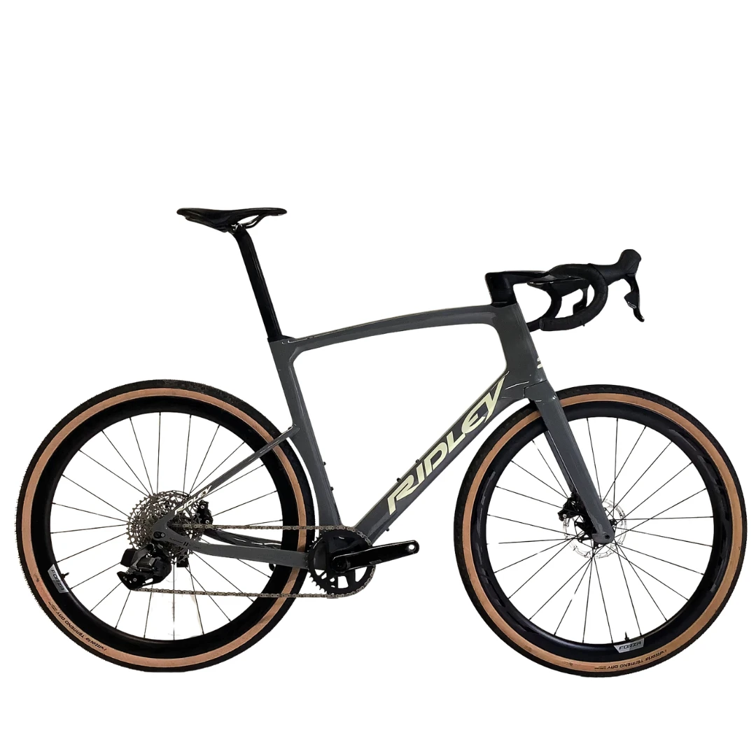 1. Ridley Kanzo Fast Sram Rival XPLR 12v Talla L Gris Crema Bicicleta Gravel Segunda Mano