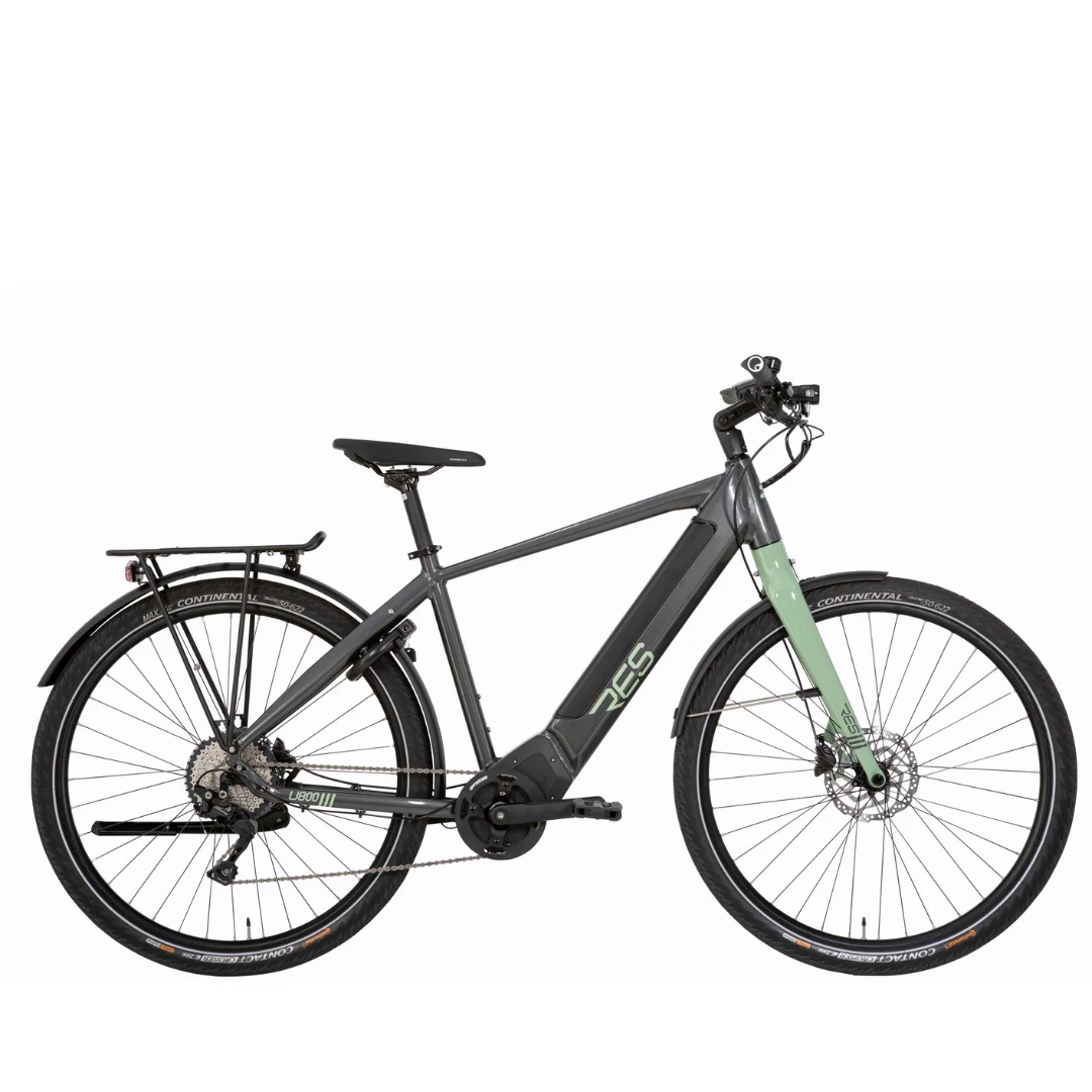 1. Ridley RES U800 Deore 10v 500Wh 90Nm Talla L Gris Bicicleta Electrica Ocasión Ciudad