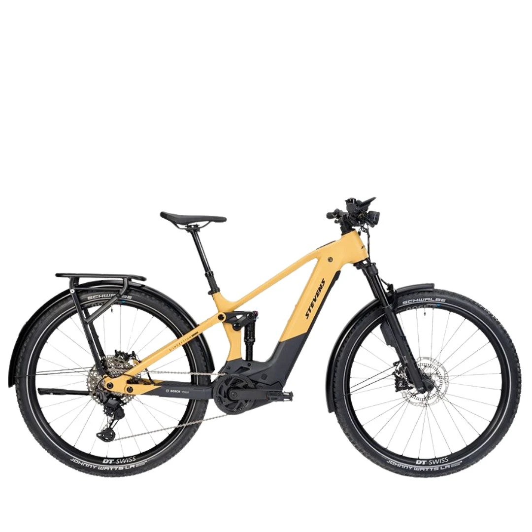1. Stevens 25 E-INCEPTION TR 8.8.1 FEQ Talla M Amarillo Bicicleta Urbana Ocasion