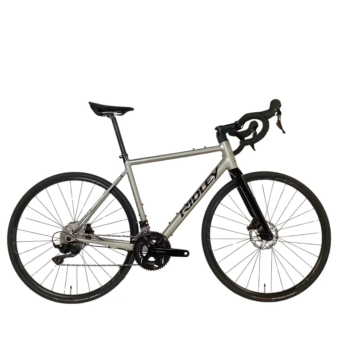 1. Ridley Grifn A 105 2x12s Talla M Gris Bicicleta Gravel Carretera Ocasión