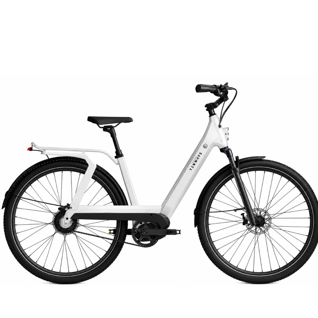 1. TENWAYS AGO T Talla Única Bicicleta Blanco Híbrida Ocasion
