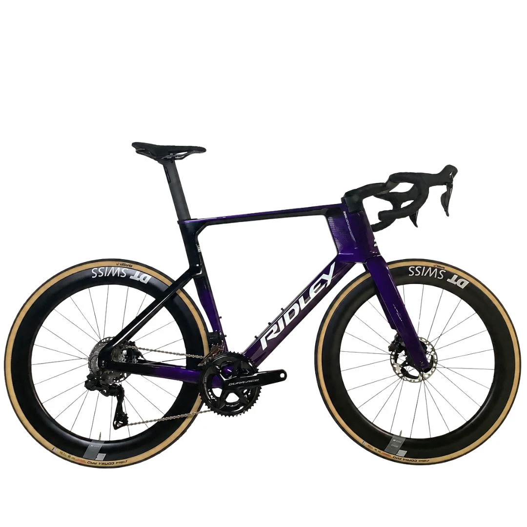 1. Ridley Noah Fast DuraAce DI2 Talla L Morado Bicicleta Carretera Segunda Vida