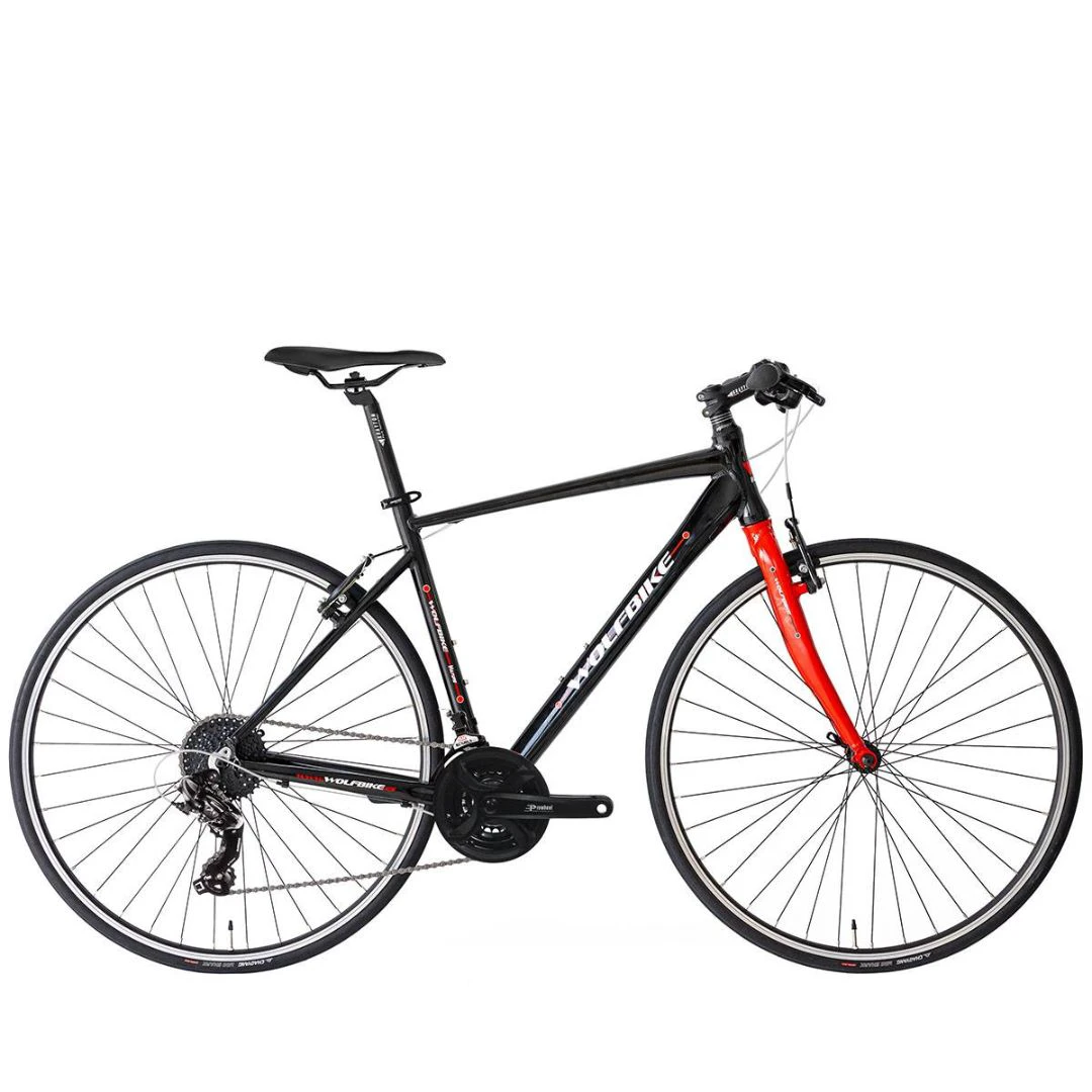 1. Vulture R2 Manillar Plano 8v Shimano TX500 Talla 49 Negro Bicicleta Carretera Ocasion