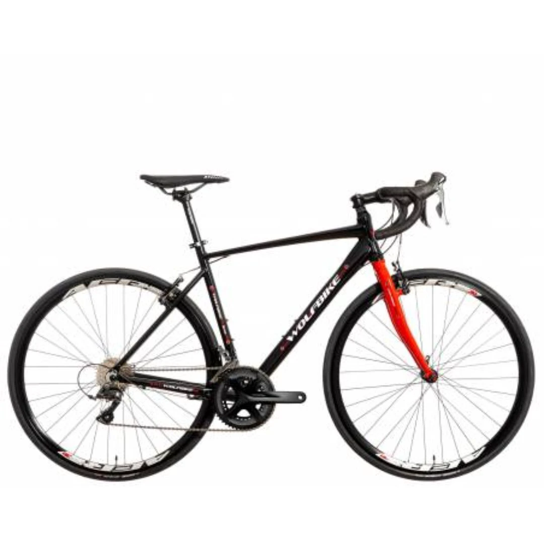 1. Vulture R2 Manillar Plano 8v Shimano TX500 Talla 54 Negro Bicicleta Carretera Ocasion