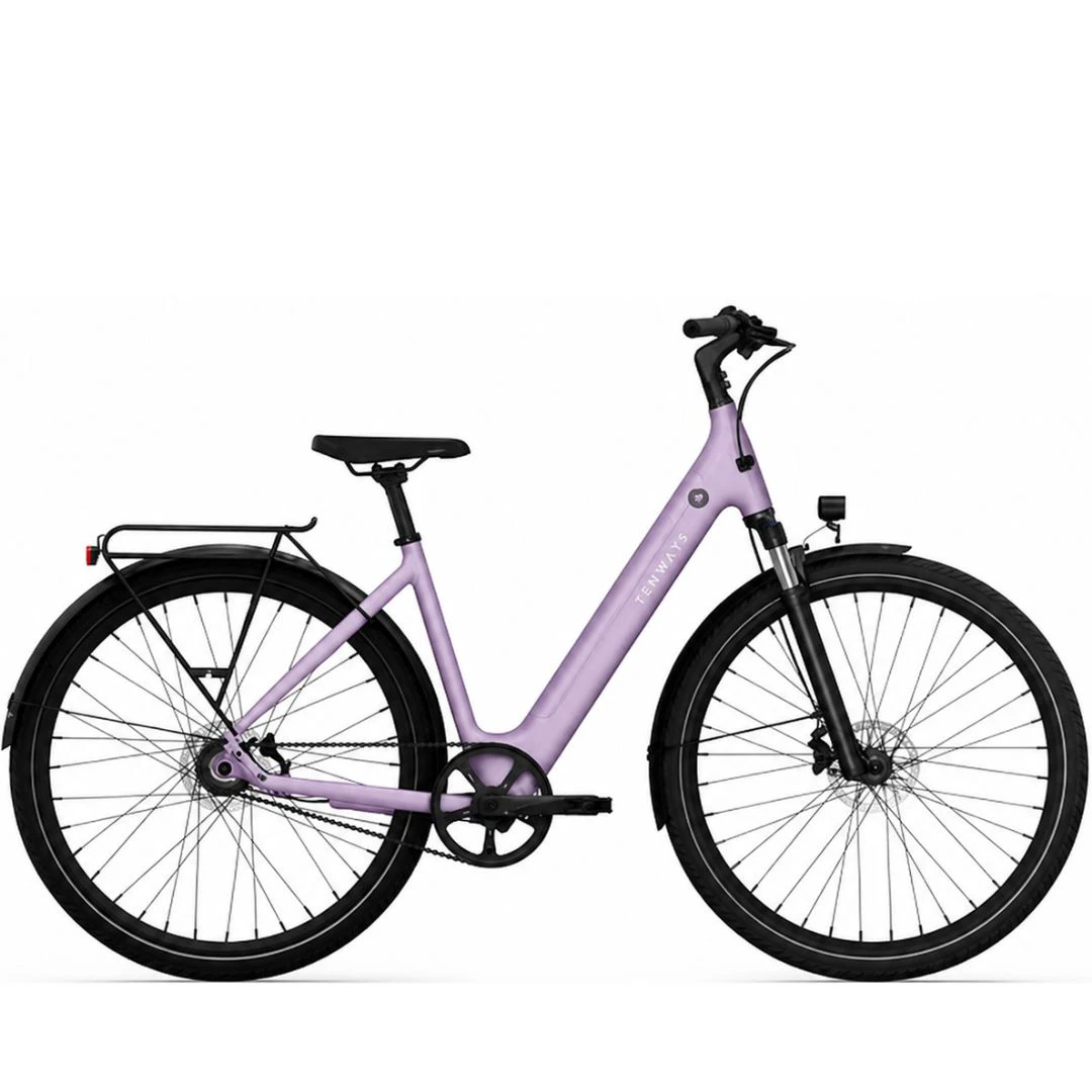 1. TENWAYS CGO800S Talla Única Bicicleta Morado Urbana Ocasion