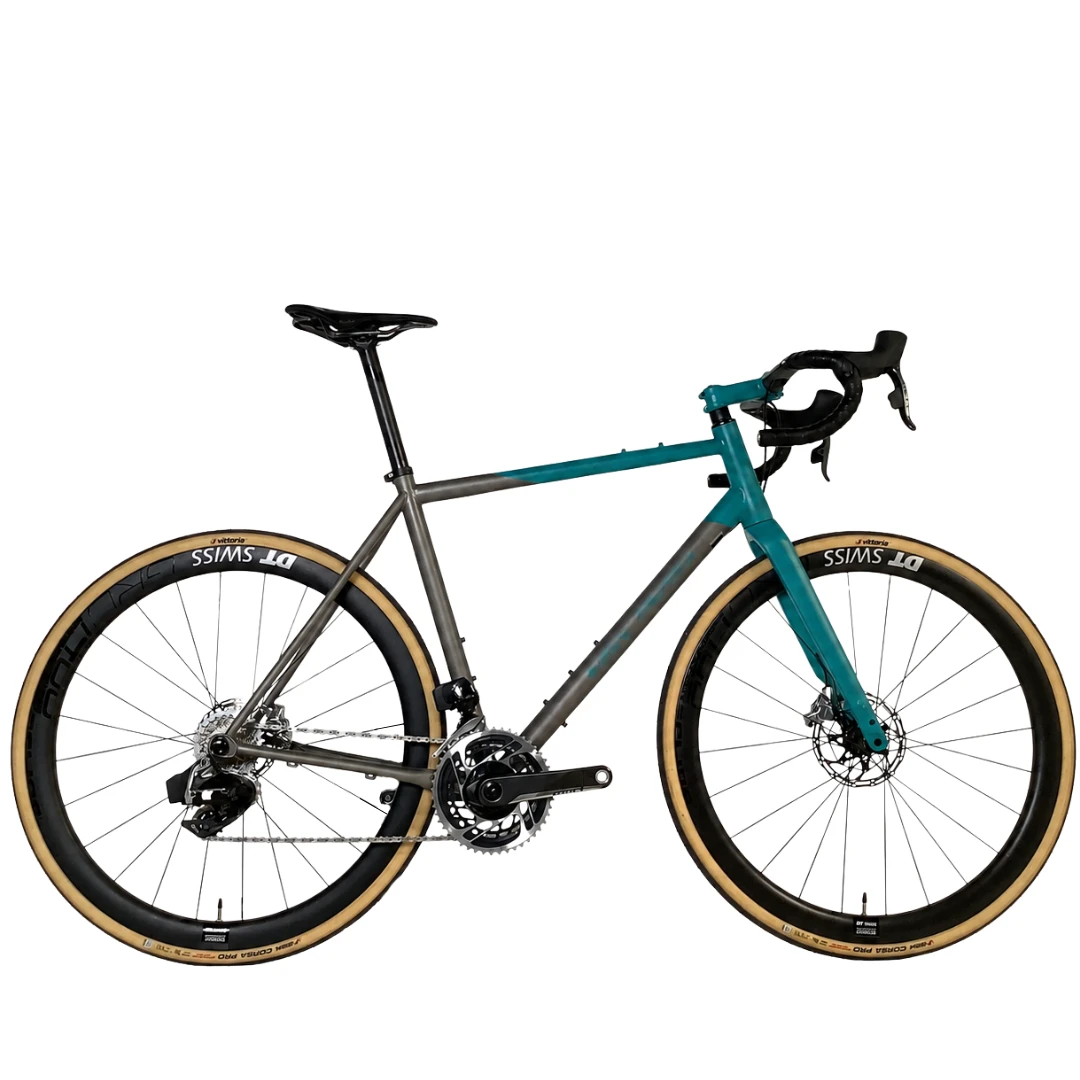 1. Eddy Merckx Pévèle Corsa Titanium Sram Red AXS Talla M Verde Bicicleta Carretera Segunda Vida