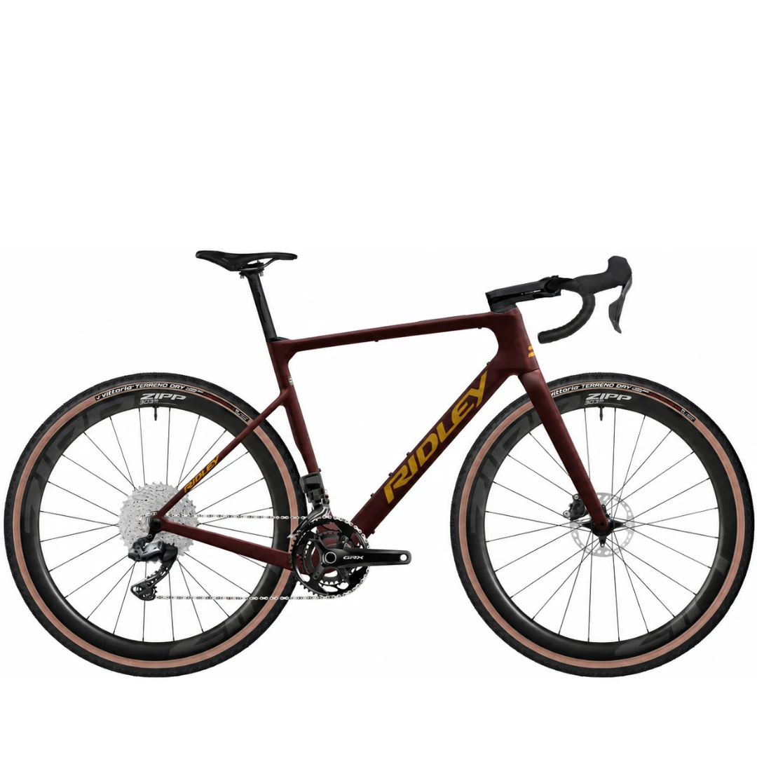 1. Ridley ASTR Shimano GRX DI2 2x12 Talla S Rojo Bicicleta Gravel Ocasión