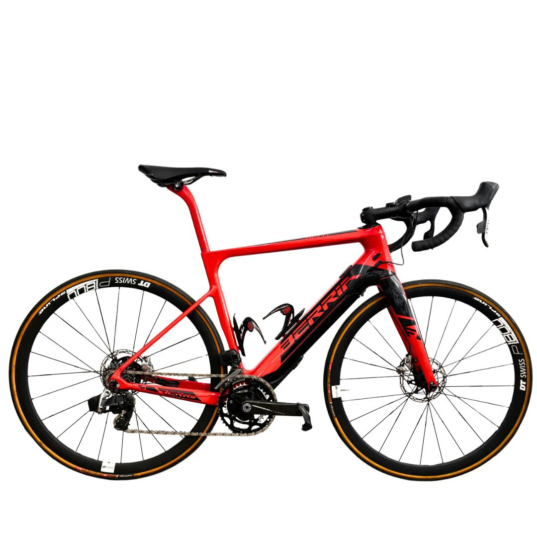 1. Berria Belador Aero Hybrid Sram Force eTap 2x12 Talla M Rojo Negro Bicicleta Electrica Gravel Carretera Segunda Mano