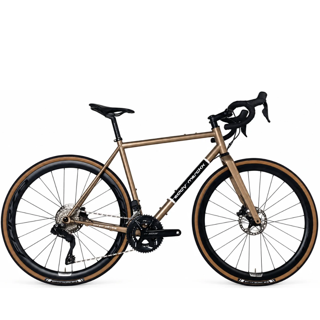 1. Eddy Merckx Corsa Pévèle Talla M Marrón Bicicleta Carretera Segunda Vida