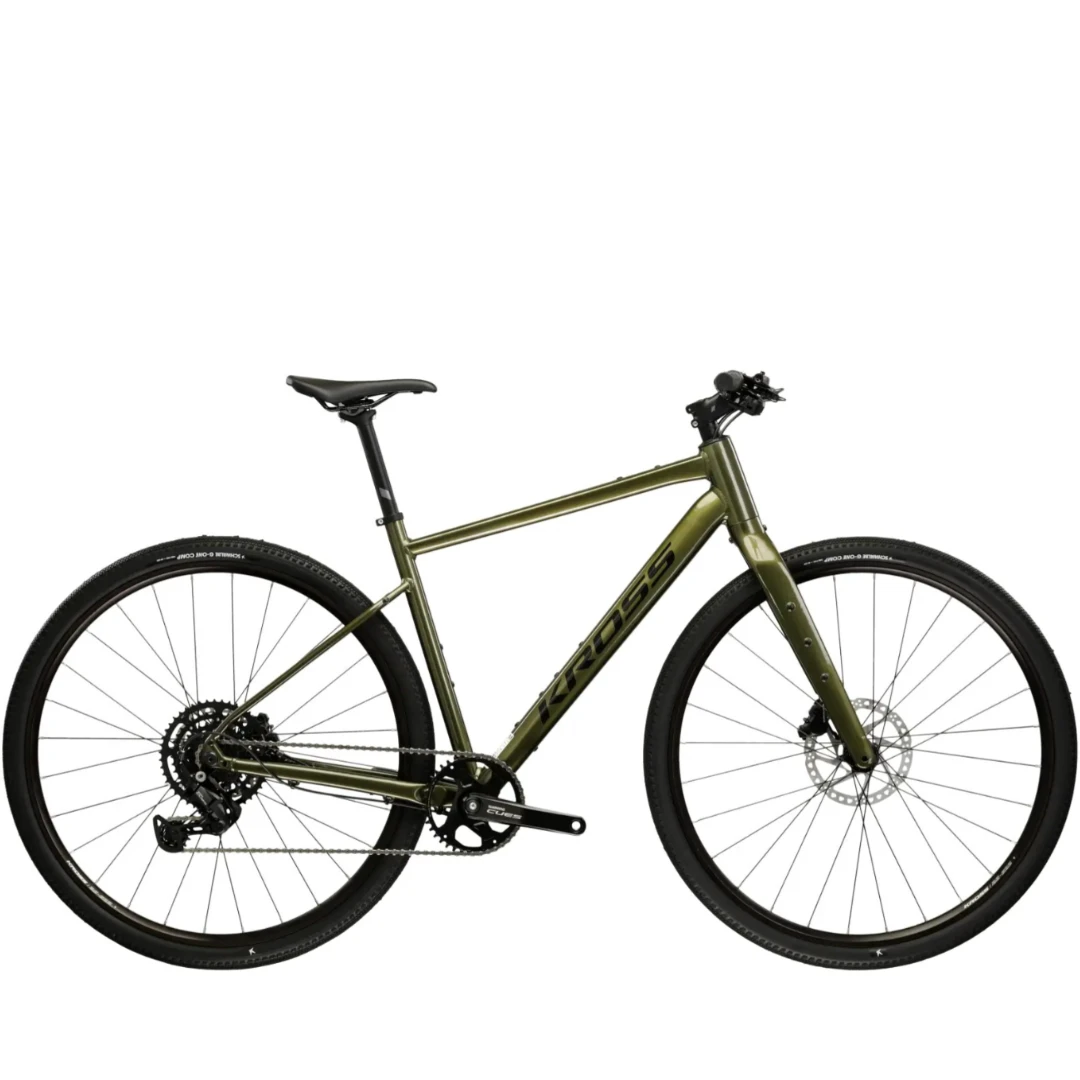 1. Kross Esker 1.0 Flatbar 1x9 Talla S Verde Bicicleta Gravel Ocasión