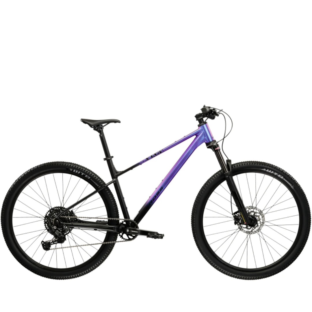 1. Kross Level X300 Shimano CUES U6000 Talla M Morado Bicicleta MTB Ocasión