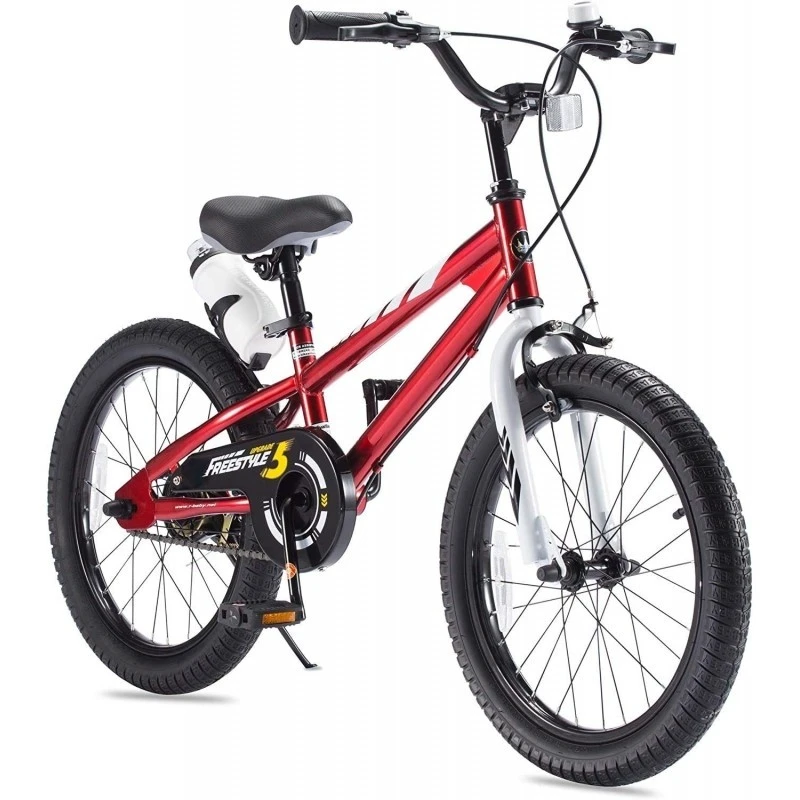 1. Bicicleta RoyalBaby Freestyle 18 Red Rosu