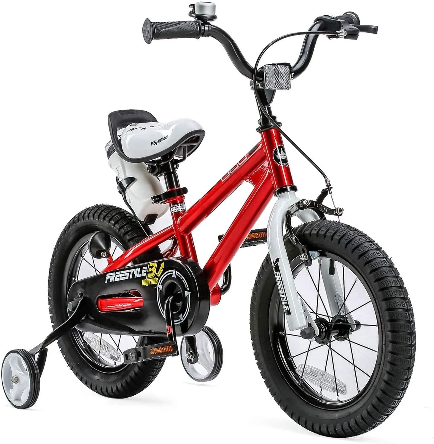 1. Bicicleta RoyalBaby Freestyle 14 Red Rosu