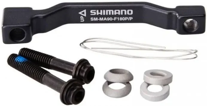 2. Adaptor montaj etrier Shimano SM-MA90-F180P P Fata 180mm Furca PM-PM