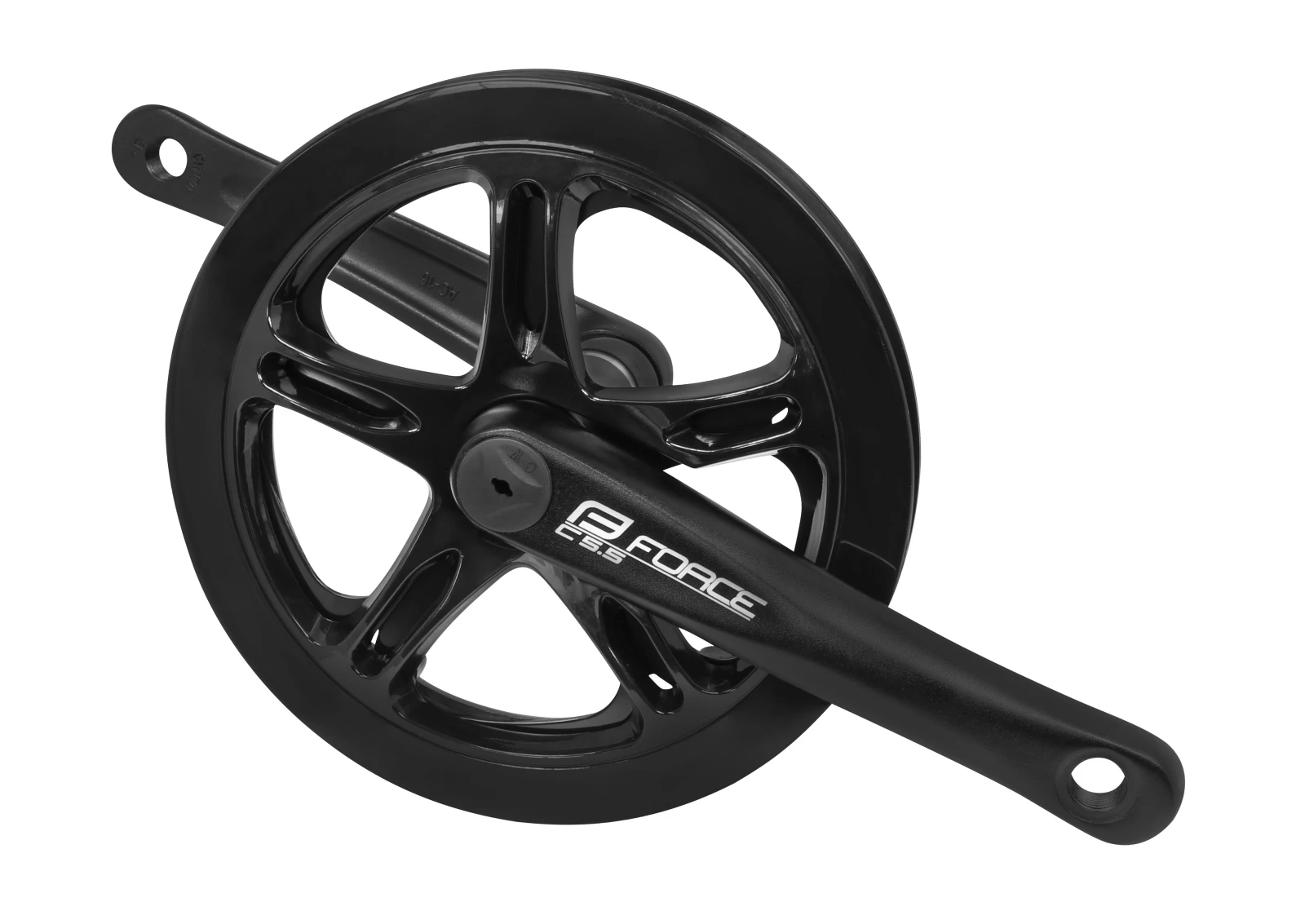 1. Angrenaj pedalier Force C5.5 Al, brate 170mm, ax patrat, 48T