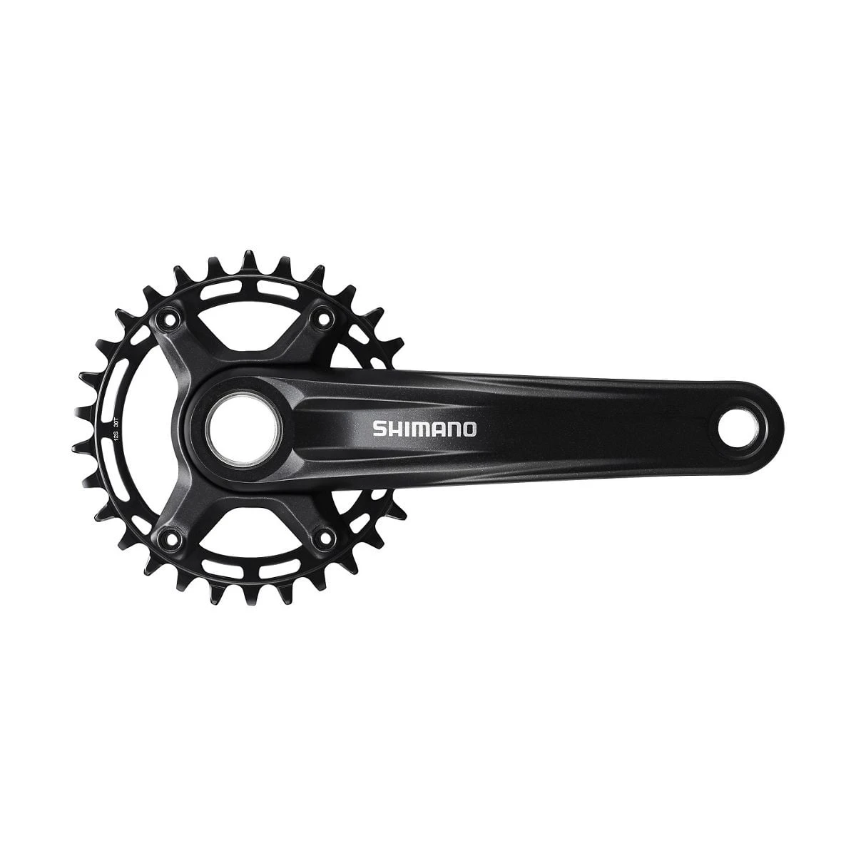 1. Angrenaj pedalier Shimano Deore FC-MT510-1, 1x12 viteze, Hollowtech II, fara aparatoare lant, brate 170mm, fara BB, Negru, 32T 32T, 170mm