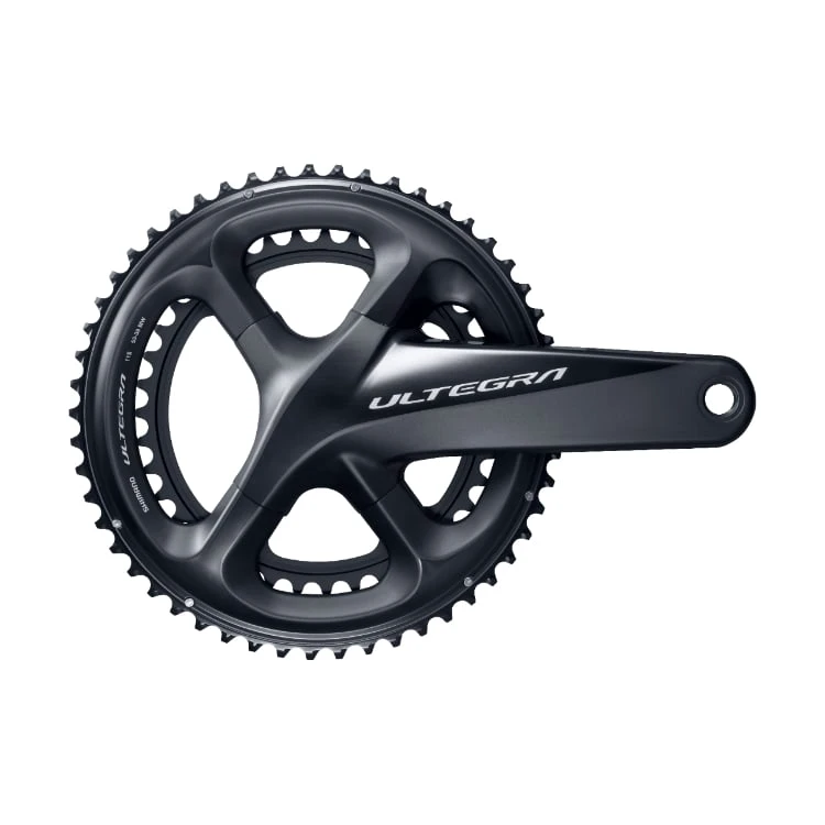 1. Angrenaj pedalier Shimano Ultegra FC-R8000, 2x11 viteze, Hollowtech II, fara aparatoare lant, brate 170mm, fara BB, 53x39T 53x39T, 170mm, fara