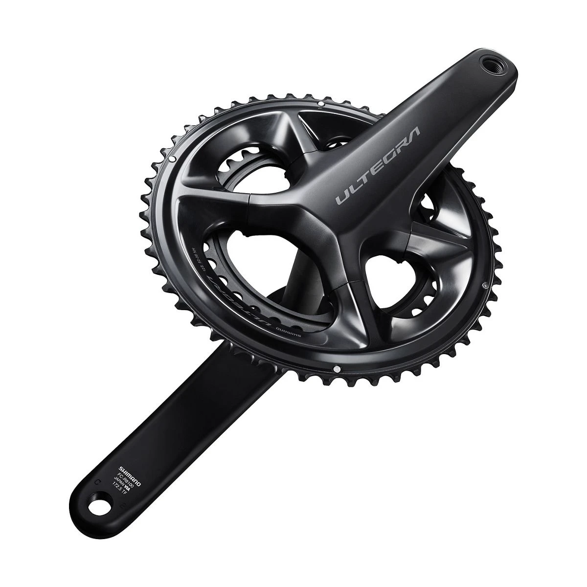 2. Angrenaj pedalier Shimano Ultegra FC-R8100, 2x12 viteze, Hollowtech II, fara aparatoare lant, brate 170mm, fara BB, 52x36T 52x36T, 170mm