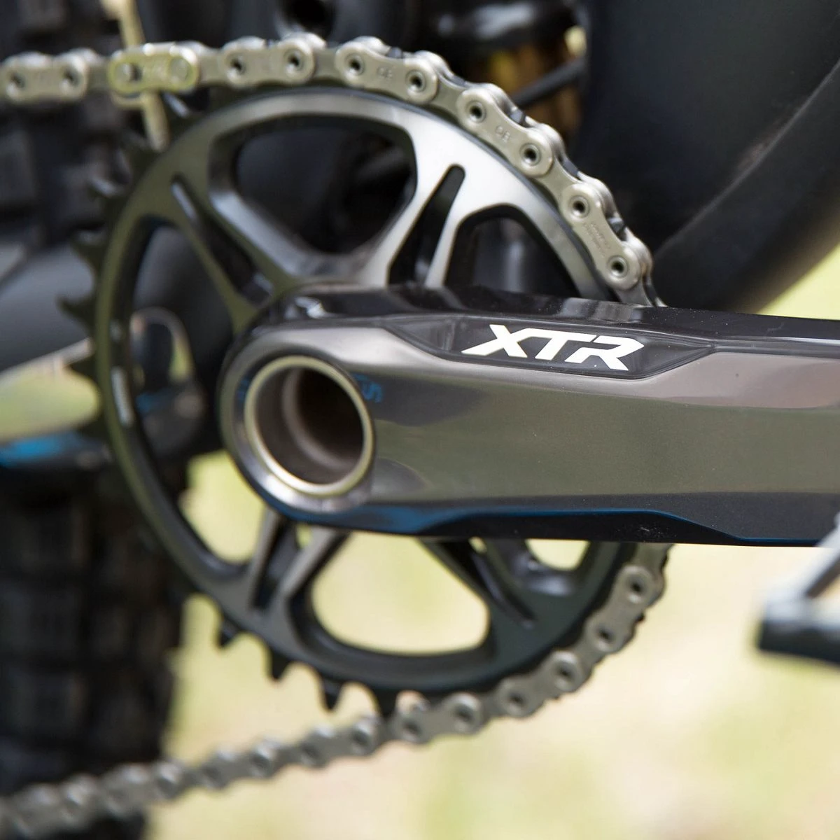 3. Angrenaj pedalier Shimano XTR FC-M9100-1, Hollowtech II, brate 175mm, fara BB, fara TL-FC41, fara foi fara foi, 175mm