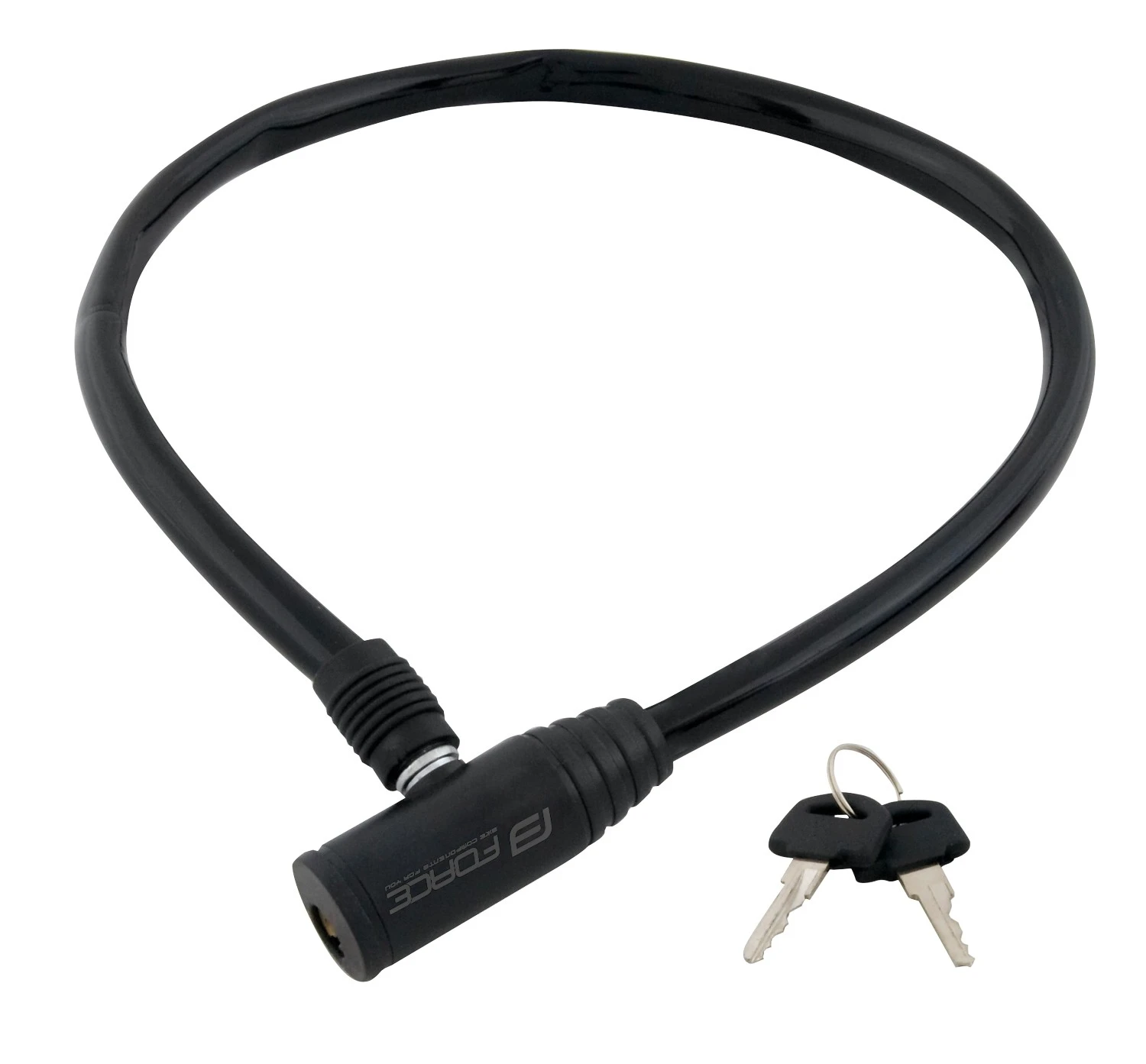 1. Antifurt spiralat Force Eco 700 8mm negru 70cm