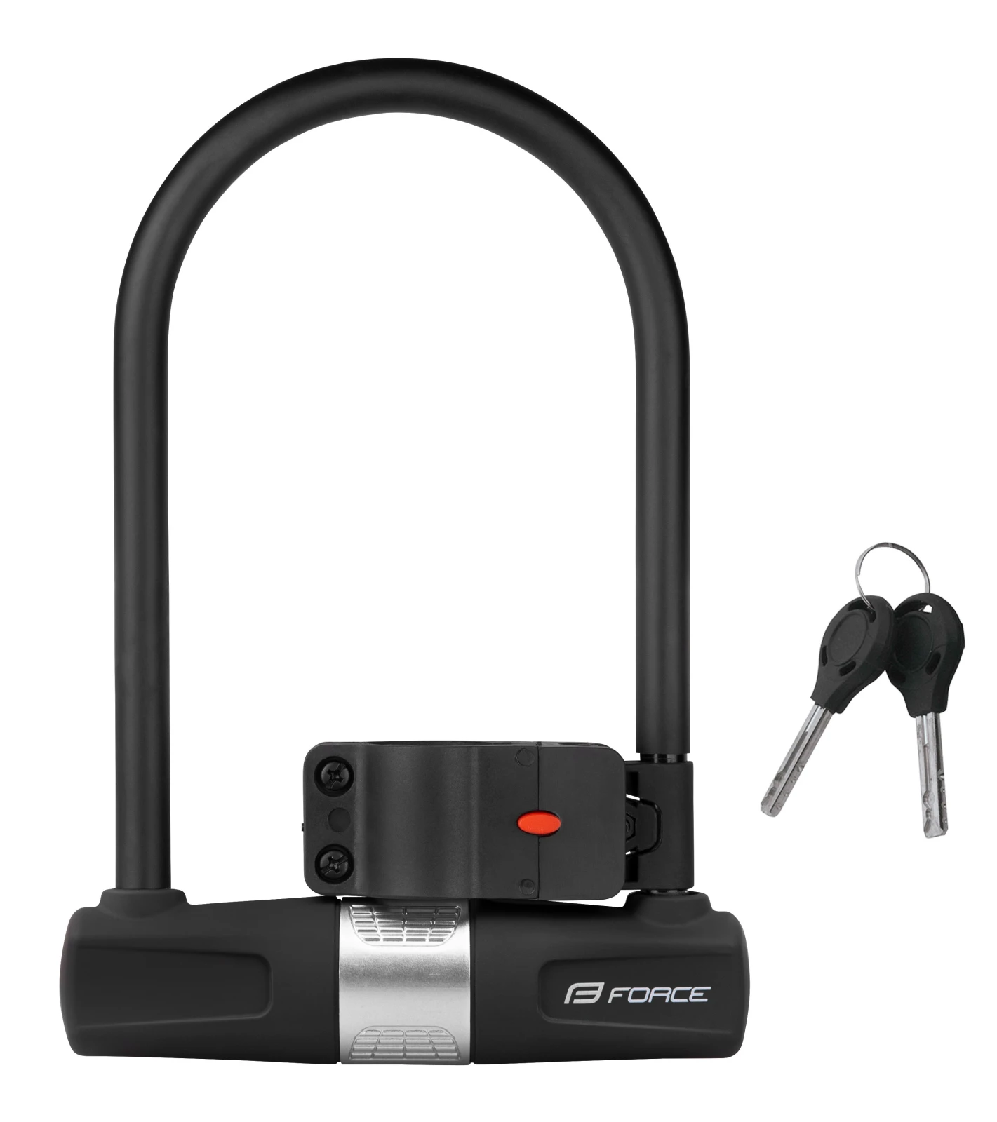 1. Antifurt U-lock Force cu suport de prindere 11.5x18.9cm Negru 19cm