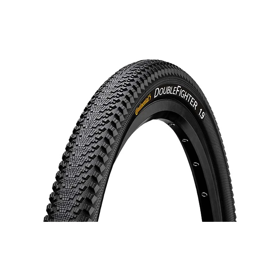 1. Anvelopa pe sarma Continental DoubleFighter III 16, Negru, 47-305, 16x1.75 16x1.75, Negru