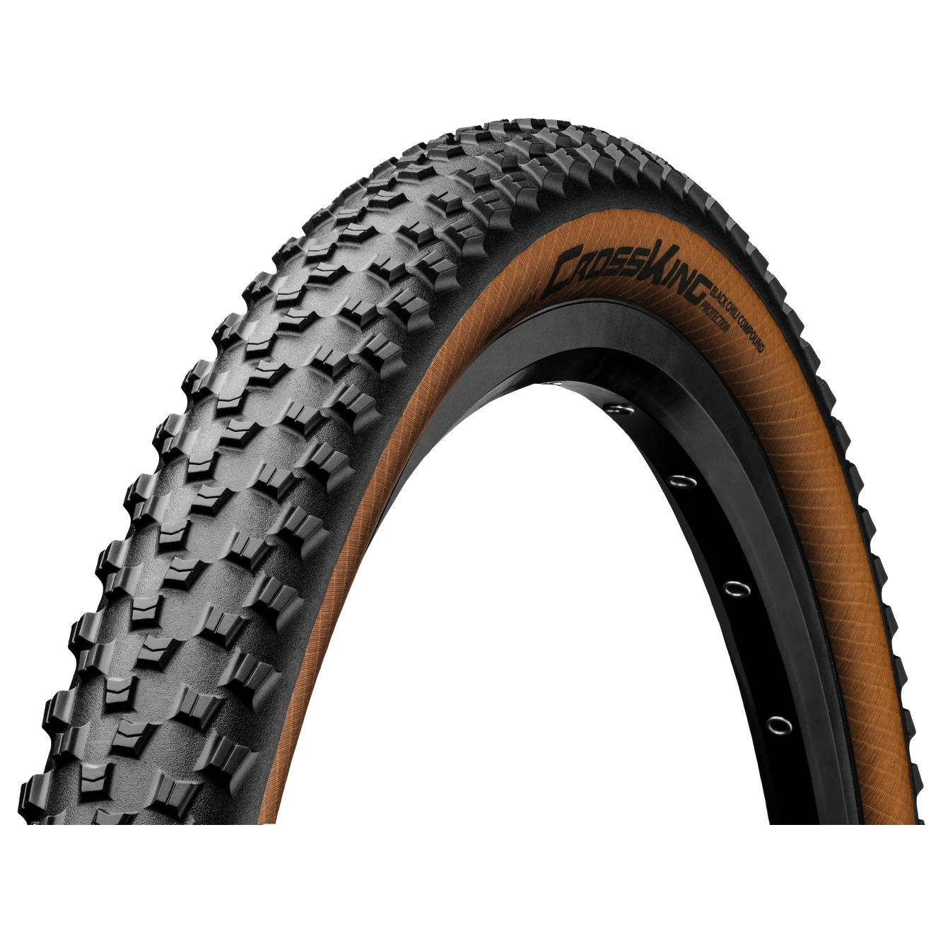 Anvelopa pliabila Continental Cross King ProTection 27.5, Negru Maro, 55-584, 27.5x2.2 27.5x2.2, Negru/Maro - 106211