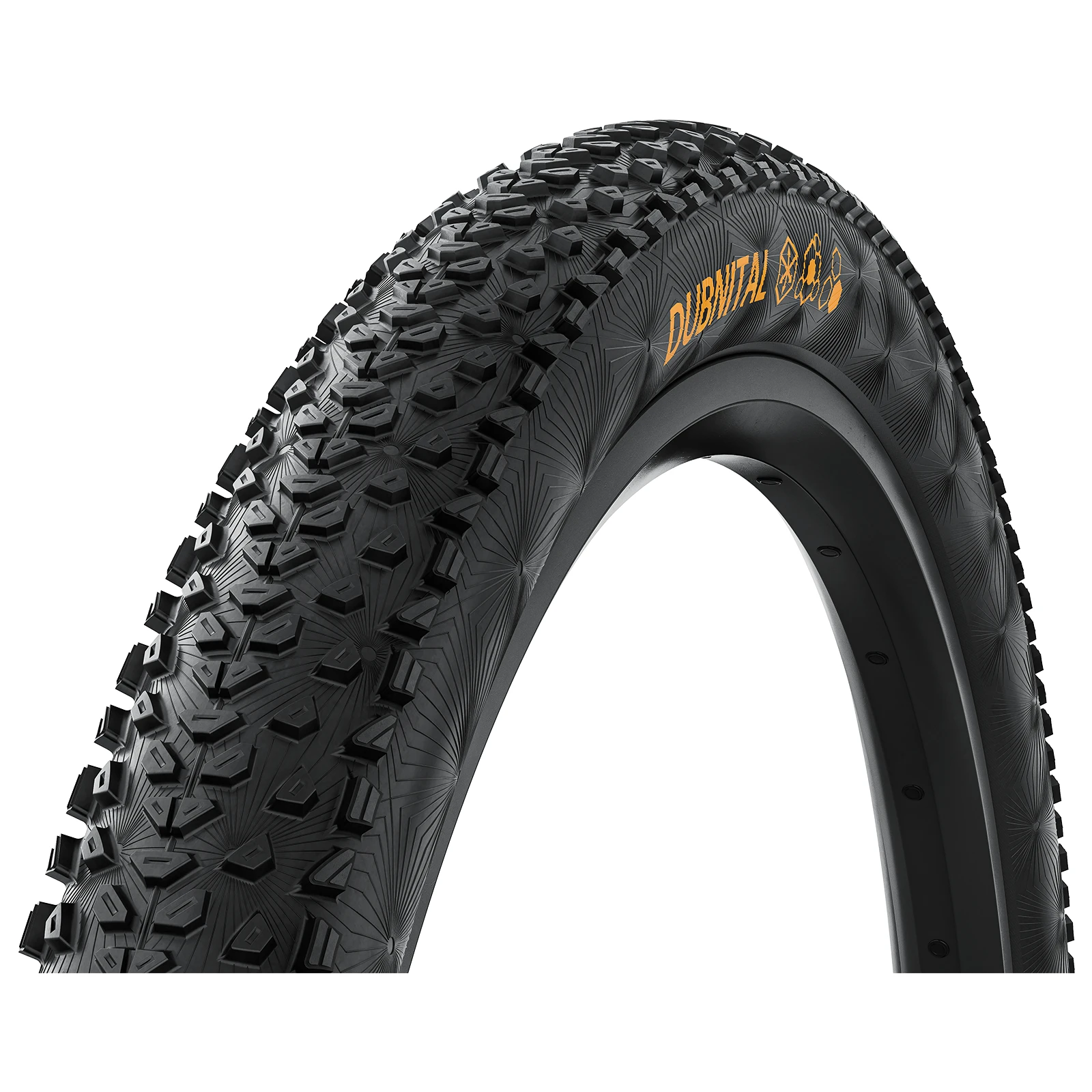 1. Anvelopa pliabila Continental Dubnital Trail Rapid 27.5, negru, 55-584, 27.5x2.2 Negru, 27.5x2.2