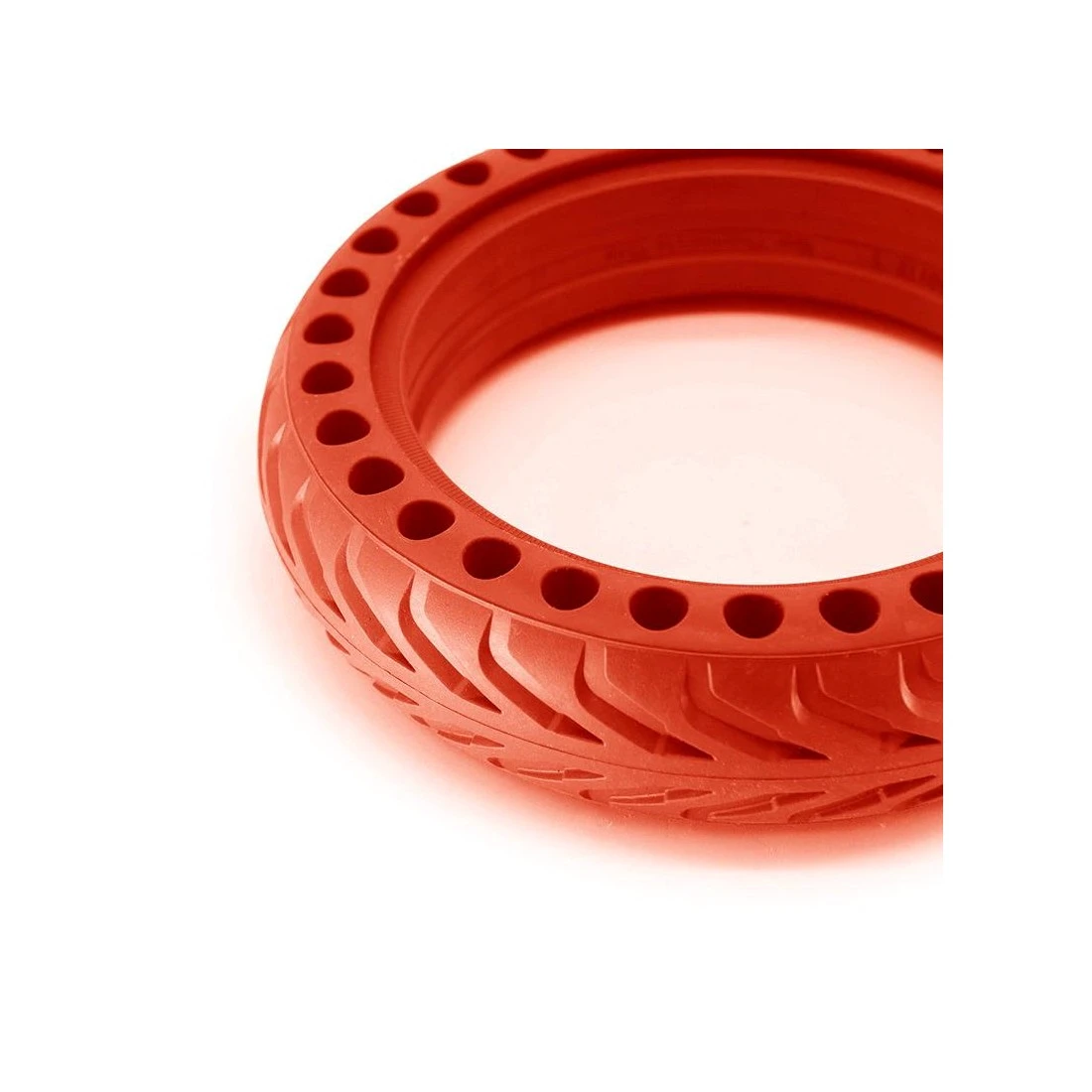 4. Anvelopa plina perforata trotineta 8.5 2 pentru Xiaomi Rosie