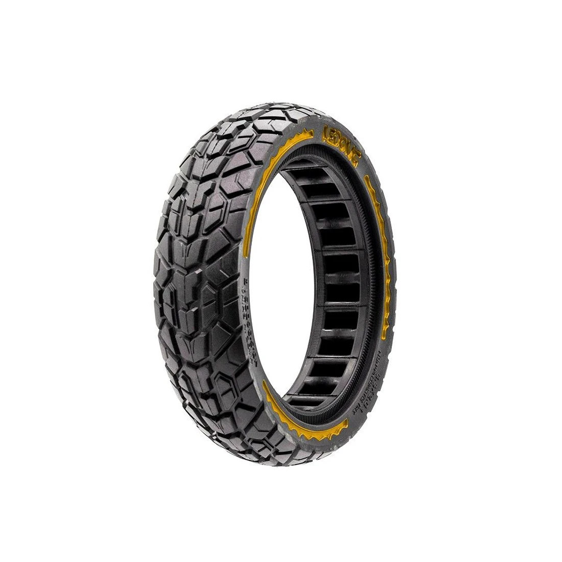 Anvelopa plina trotineta Nedong Ultra Light 8.5x2-6.1 B34 negru galben Negru/Galben - 111841
