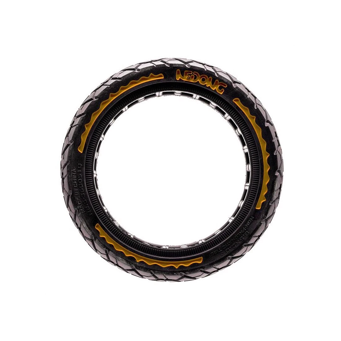 3. Anvelopa plina trotineta Nedong Ultra Light 8.5x2-6.1 B34 negru galben Negru/Galben