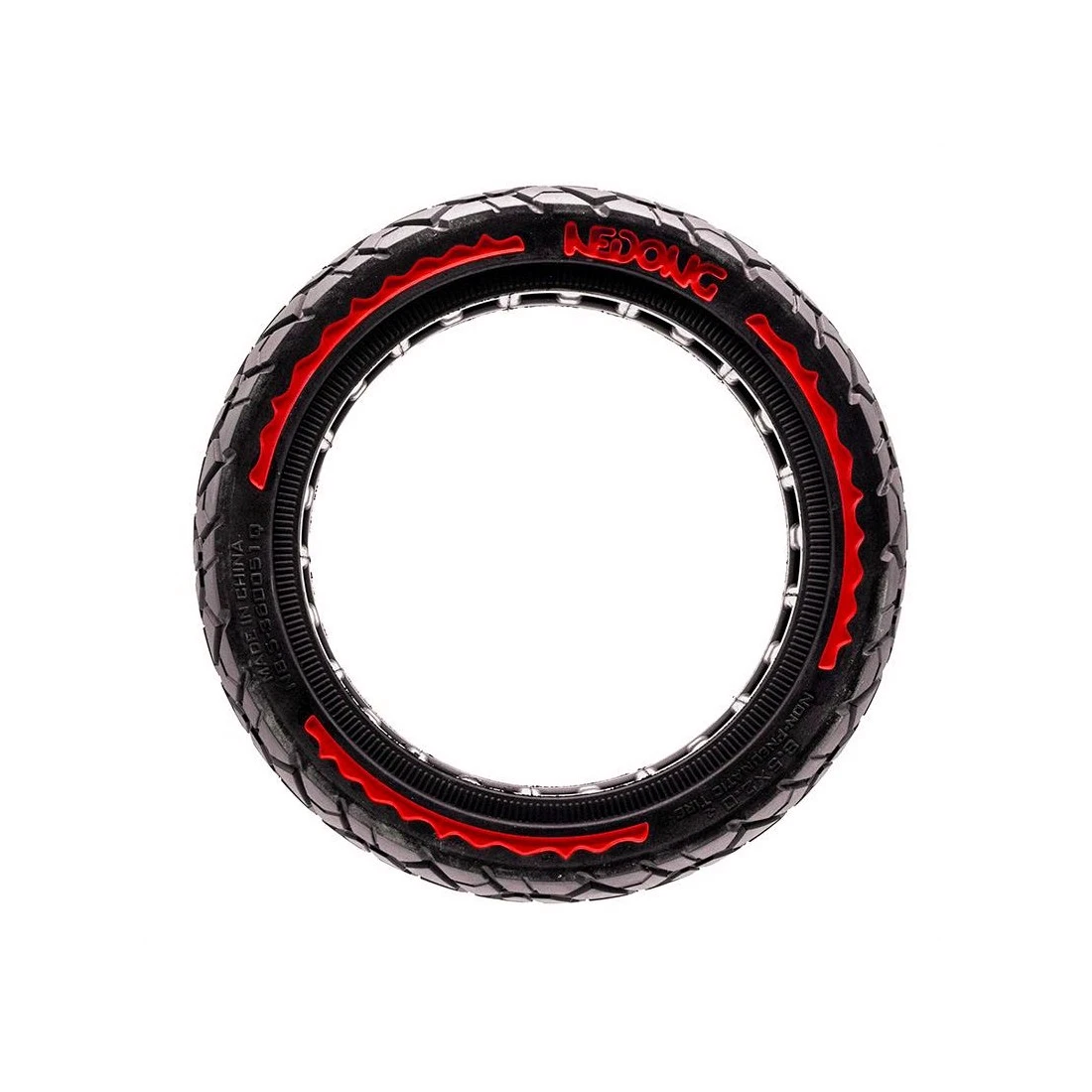 3. Anvelopa plina trotineta Nedong Ultra Light 8.5x2-6.1 B34 negru rosu Negru/Rosu