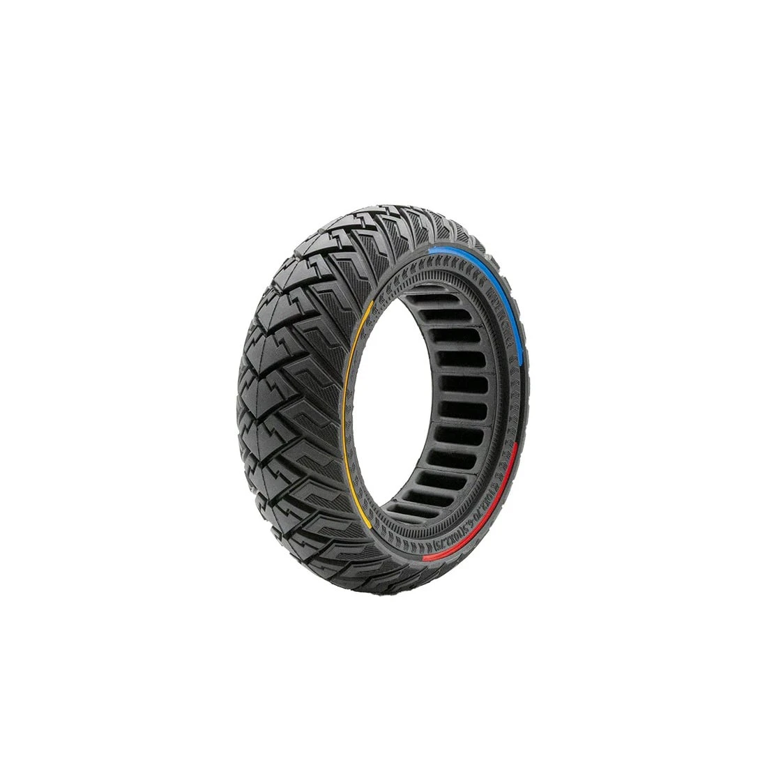 1. Anvelopa solida trotineta 10x2.70-6.5 tricolor