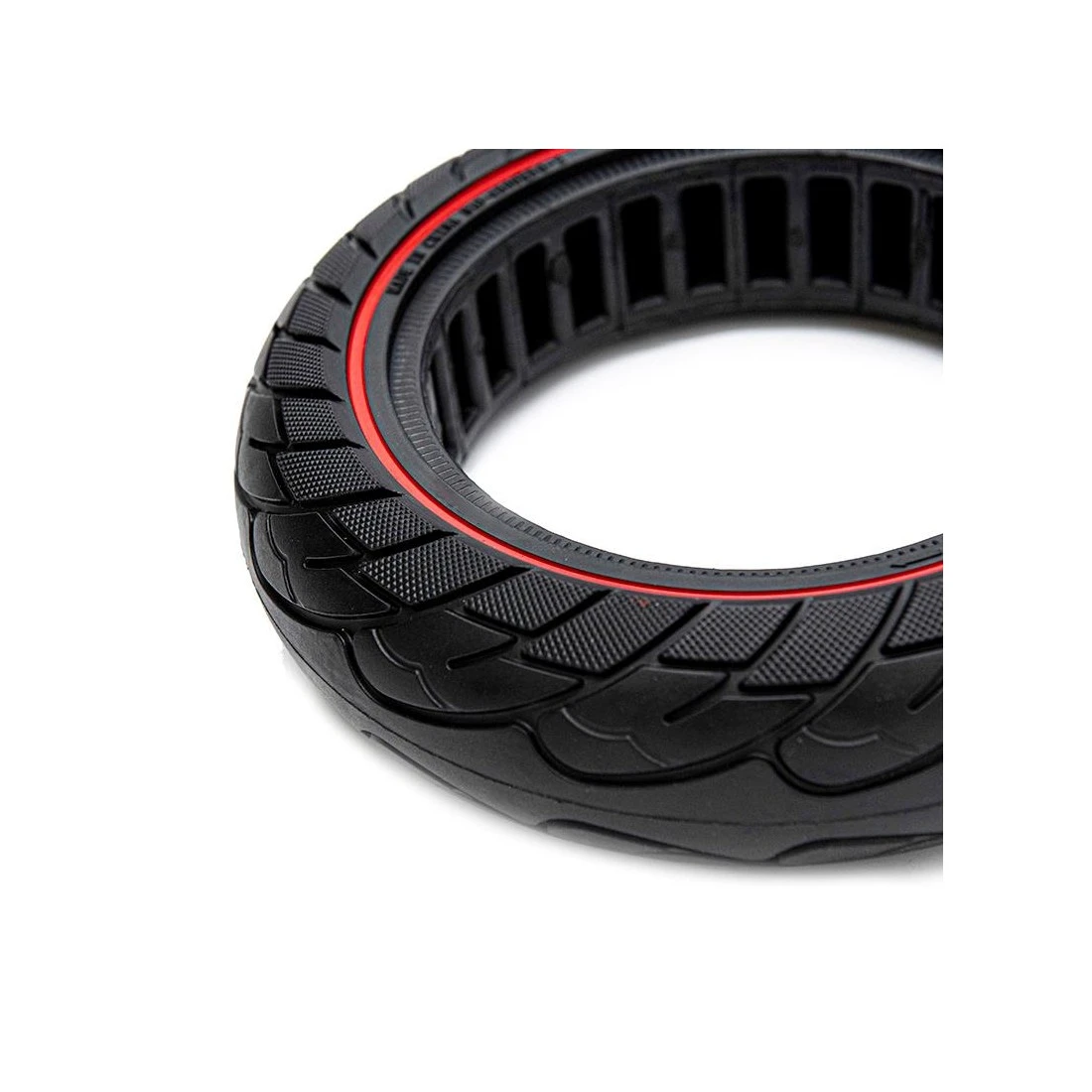 5. Anvelopa trotineta solida ultra-light Nedong 10x2.5-6.1 B44 Red line