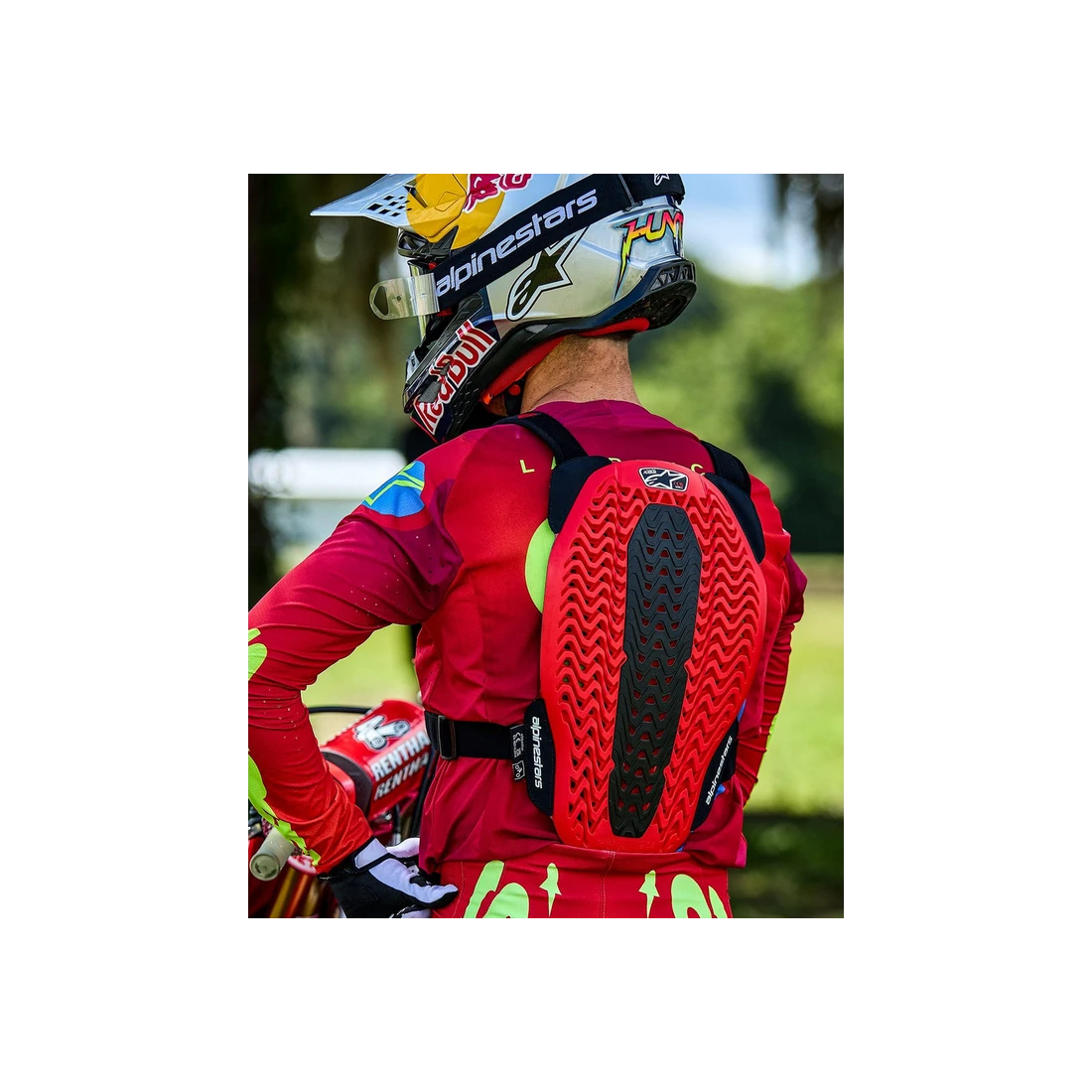 6. Armura Alpinestars A5 Plasma Chest Protector Black Red White M L M/L