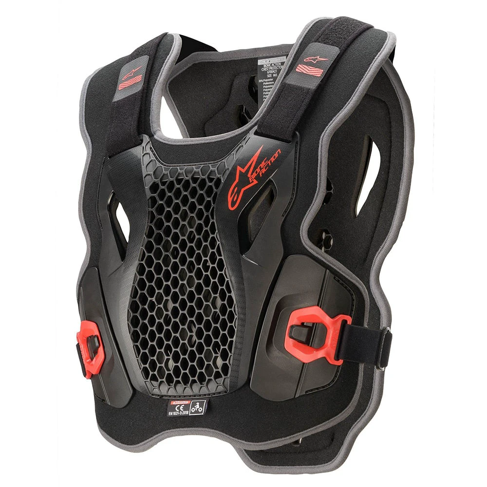 1. Armura Alpinestars Bionic Action Chest Protector Negru Rosu XL 2XL XL/XXL, Negru/Rosu