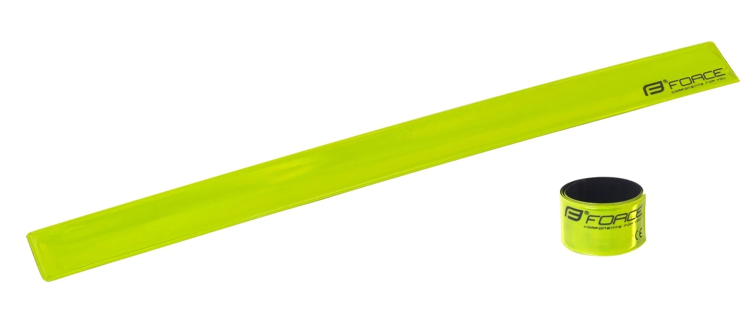 1. Banda Reflectorizanta Retractabila Force 38 cm Galben Fluo