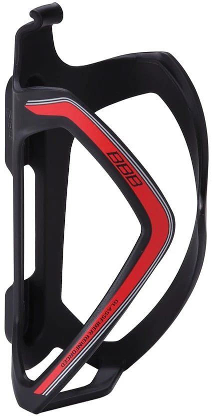 1. BBB Suport bidon BBC-36 FlexCage, negru mat rosu Negru/Rosu