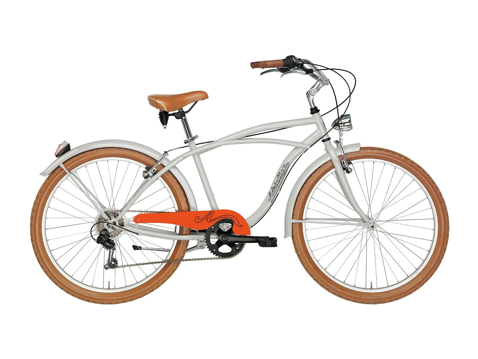 1. Bicicleta Adriatica Cruiser Man 26 gri 45cm, Gri