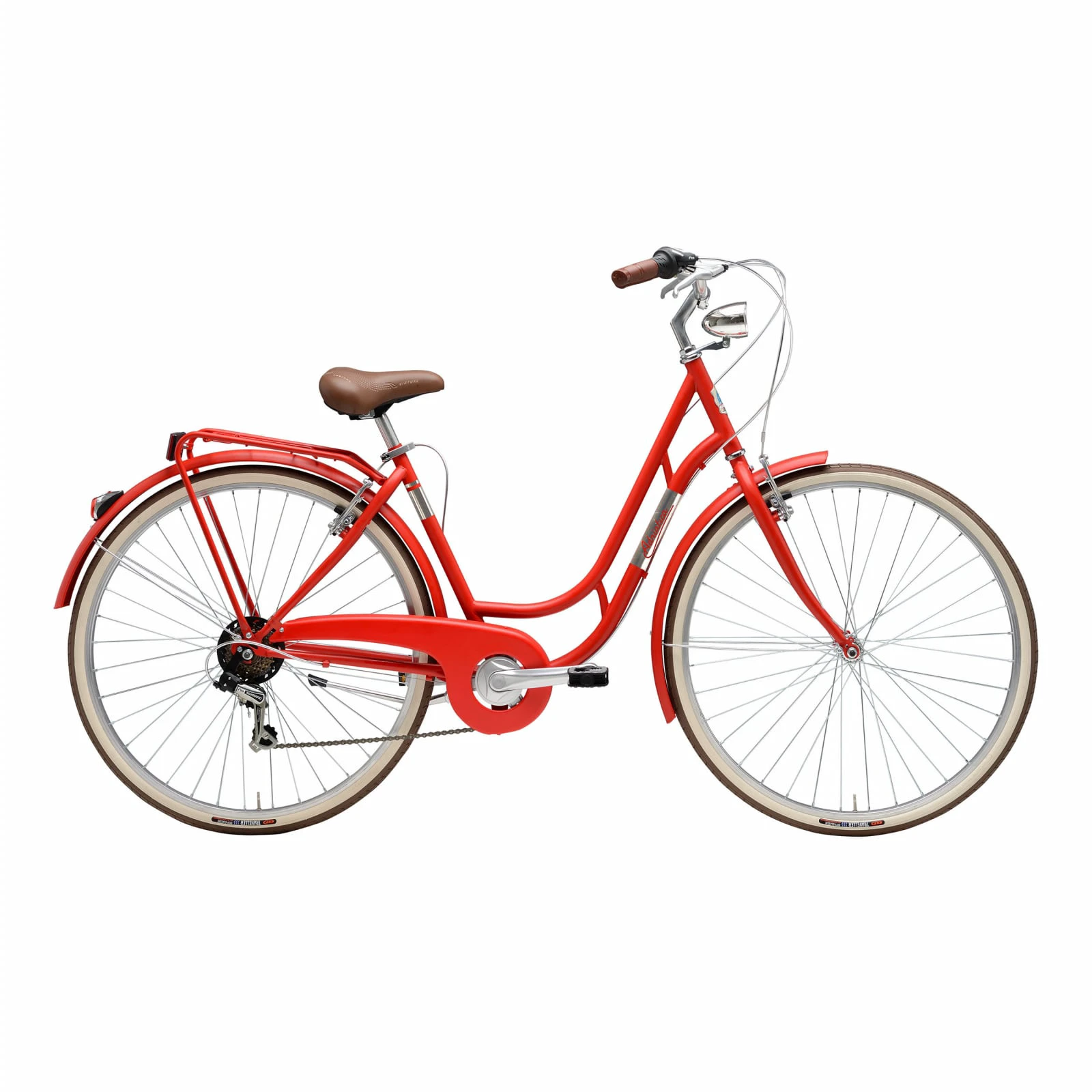 1. Bicicleta Adriatica Danish Lady 6v 28 Rosie 48cm 48cm, Rosu