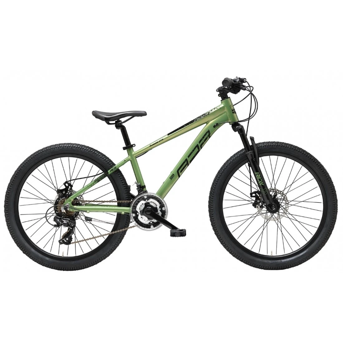 Bicicleta copii Adriatica RC-K 24, aluminiu, 21 viteze, Verde Negru Verde/Negru - 223717