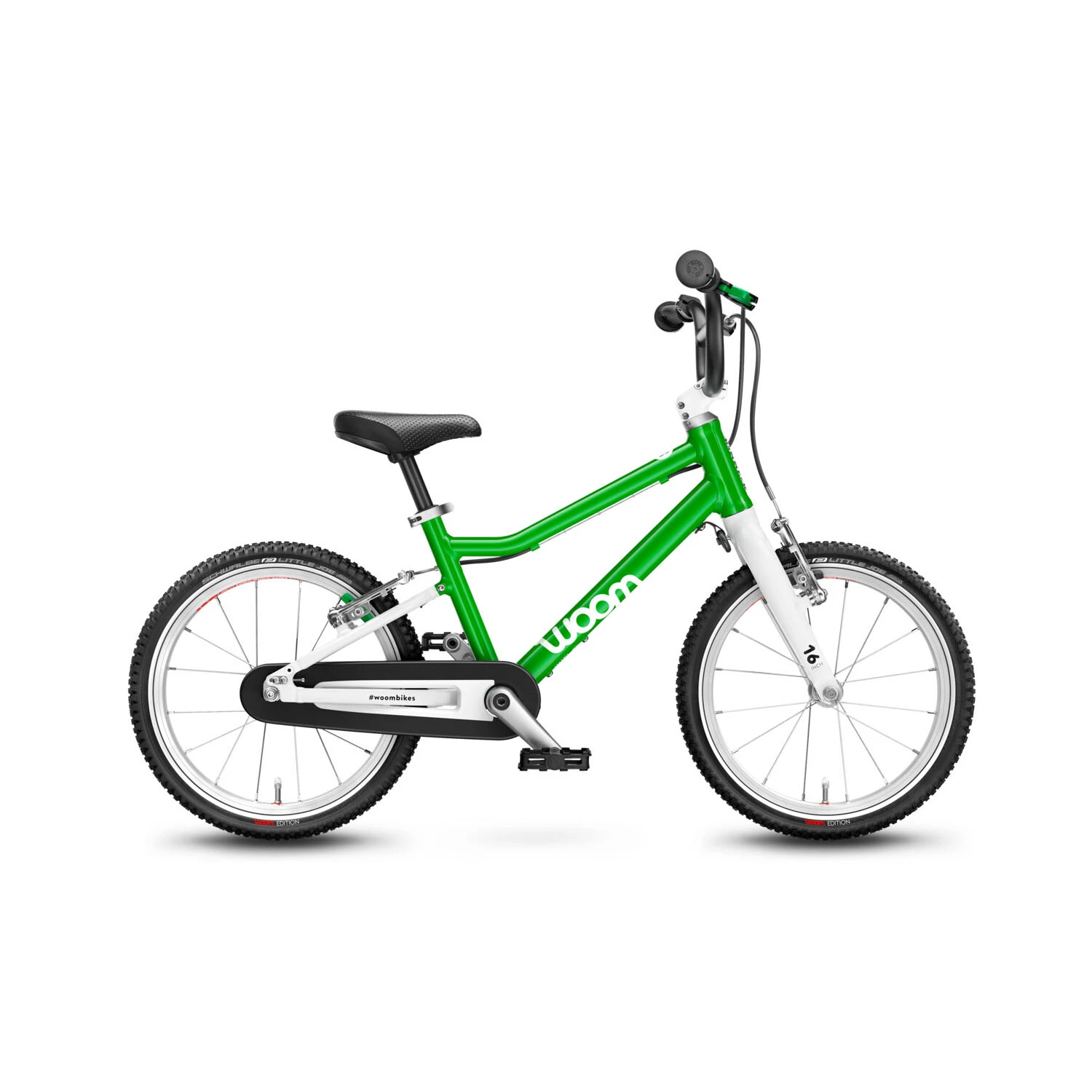 1. Bicicleta copii Woom 3, 16 inch, Verde Verde
