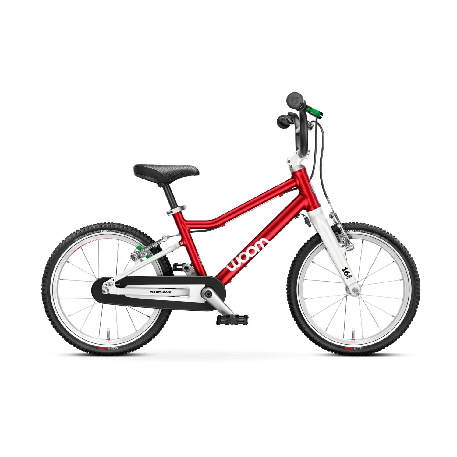 Bicicleta copii Woom 3, 16 inch, Rosu Anodizat Rosu anodizat - 109108