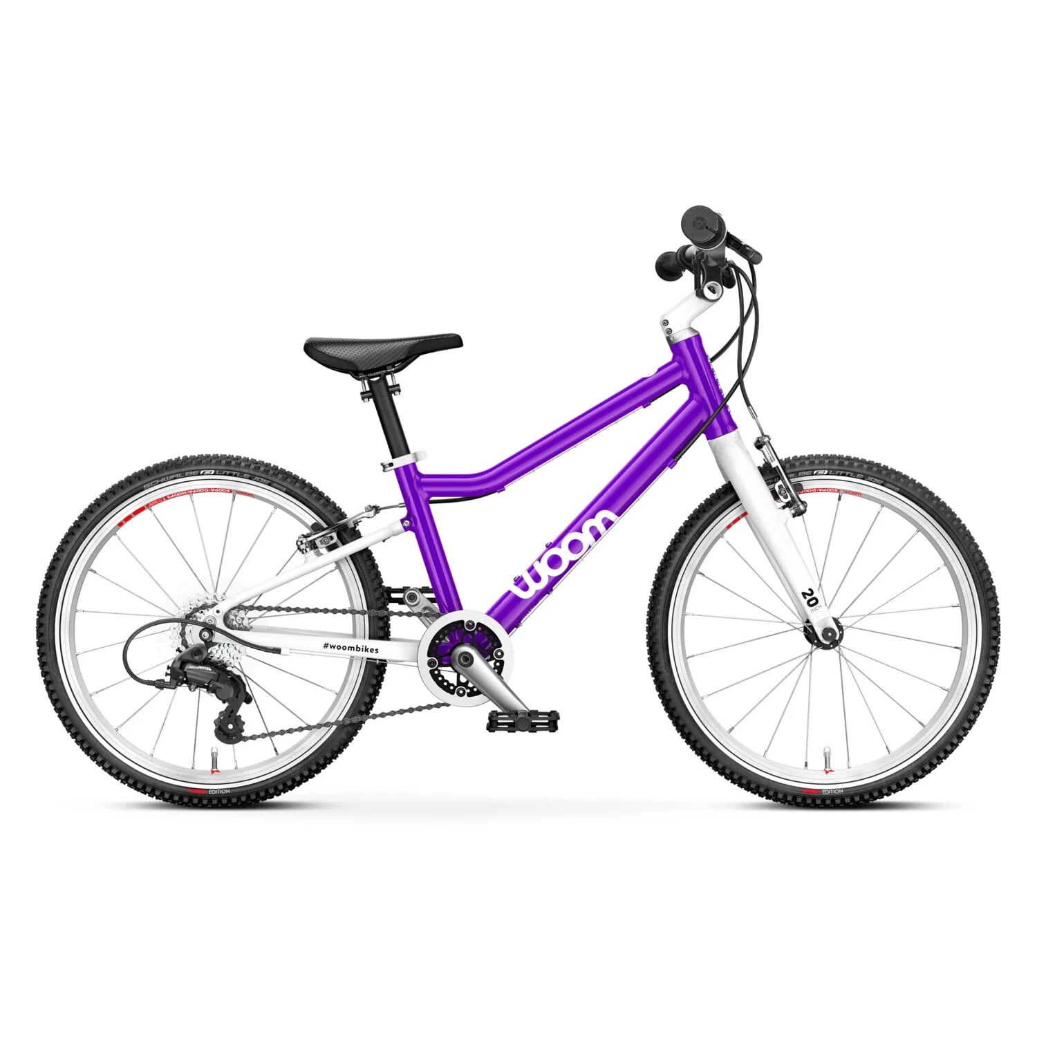 Bicicleta copii Woom 4, 20 inch, Mov Mov - 109112