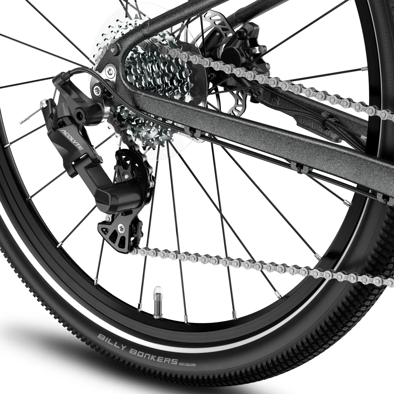 3. Bicicleta copii Woom Explore 6, roti 26, Jungle Green