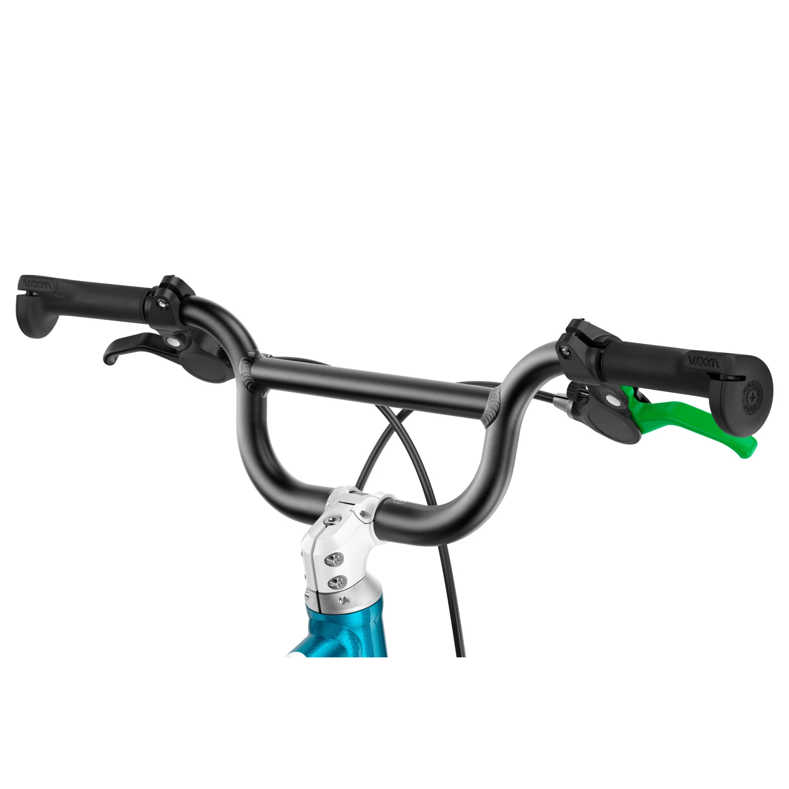 3. Bicicleta copii Woom GO 3, 16 inch, Albastru metalic Albastru